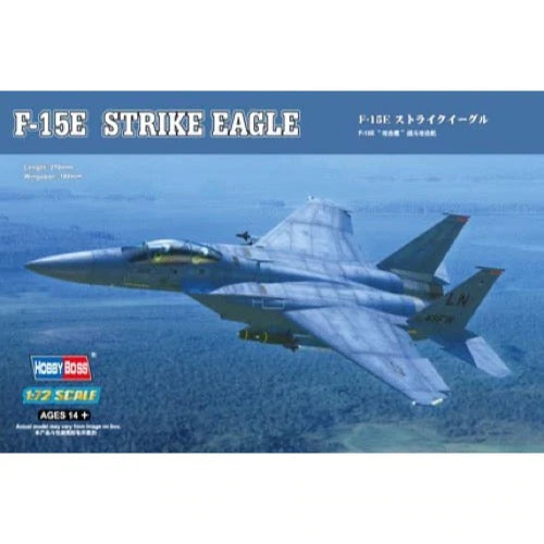 HobbyBoss 1/72 F-15E Strike Eagle Strike fighter Plastic Model Kit [80271] - Hobbytech Toys