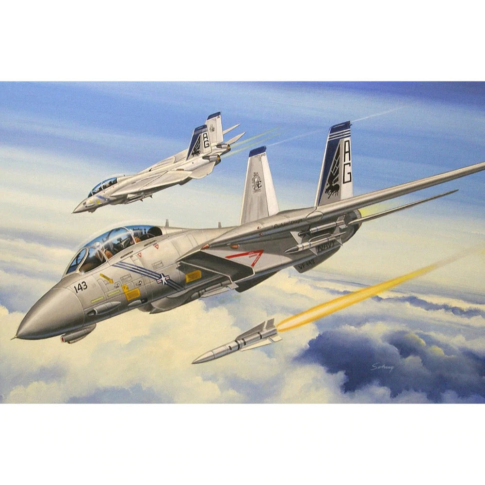 HobbyBoss 1/72 F-14B Tomcat Plastic Model Kit [80277] - Hobbytech Toys