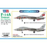 HobbyBoss 1/72 F-14A Tomcat VF-1, Wolf Pack Plastic Model Kit [80279] - Hobbytech Toys