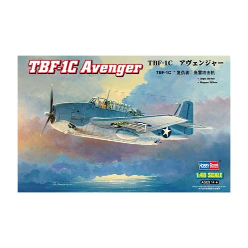 HobbyBoss 1/48 TBF-1C Avenger Plastic Model Kit [80314] - Hobbytech Toys