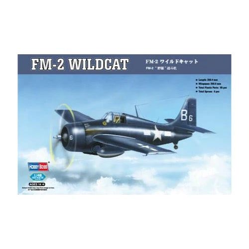 HobbyBoss 1/48 FM-2 Wildcat Plastic Model Kit [80330] - Hobbytech Toys