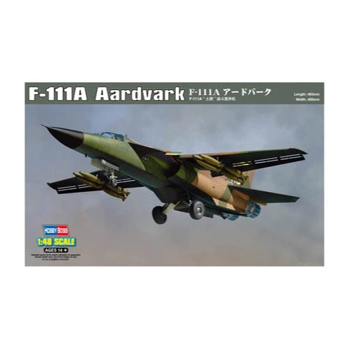 HobbyBoss 1/48 F-111A Aardvark Plastic Model Kit [80348] - Hobbytech Toys