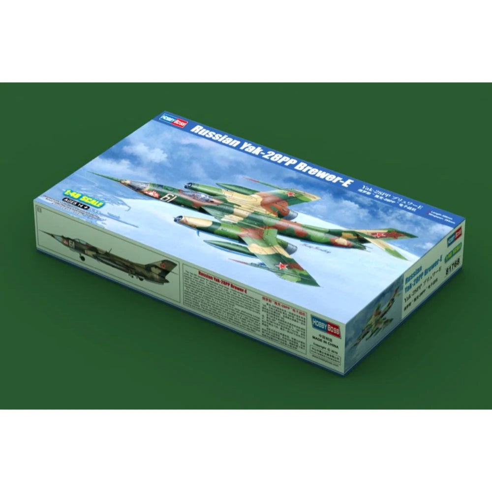 HobbyBoss 1/48 Russian Yak-28PP Brewer-E Plastic Model Kit [81768] - Hobbytech Toys