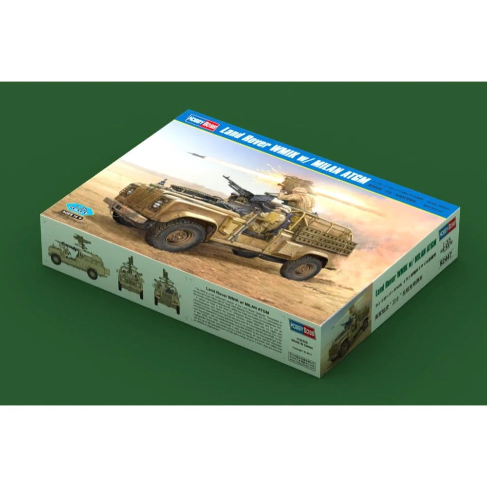 HobbyBoss 1/35 Land Rover WMIK w/ MILAN ATGM Plastic Model Kit [82447] - Hobbytech Toys