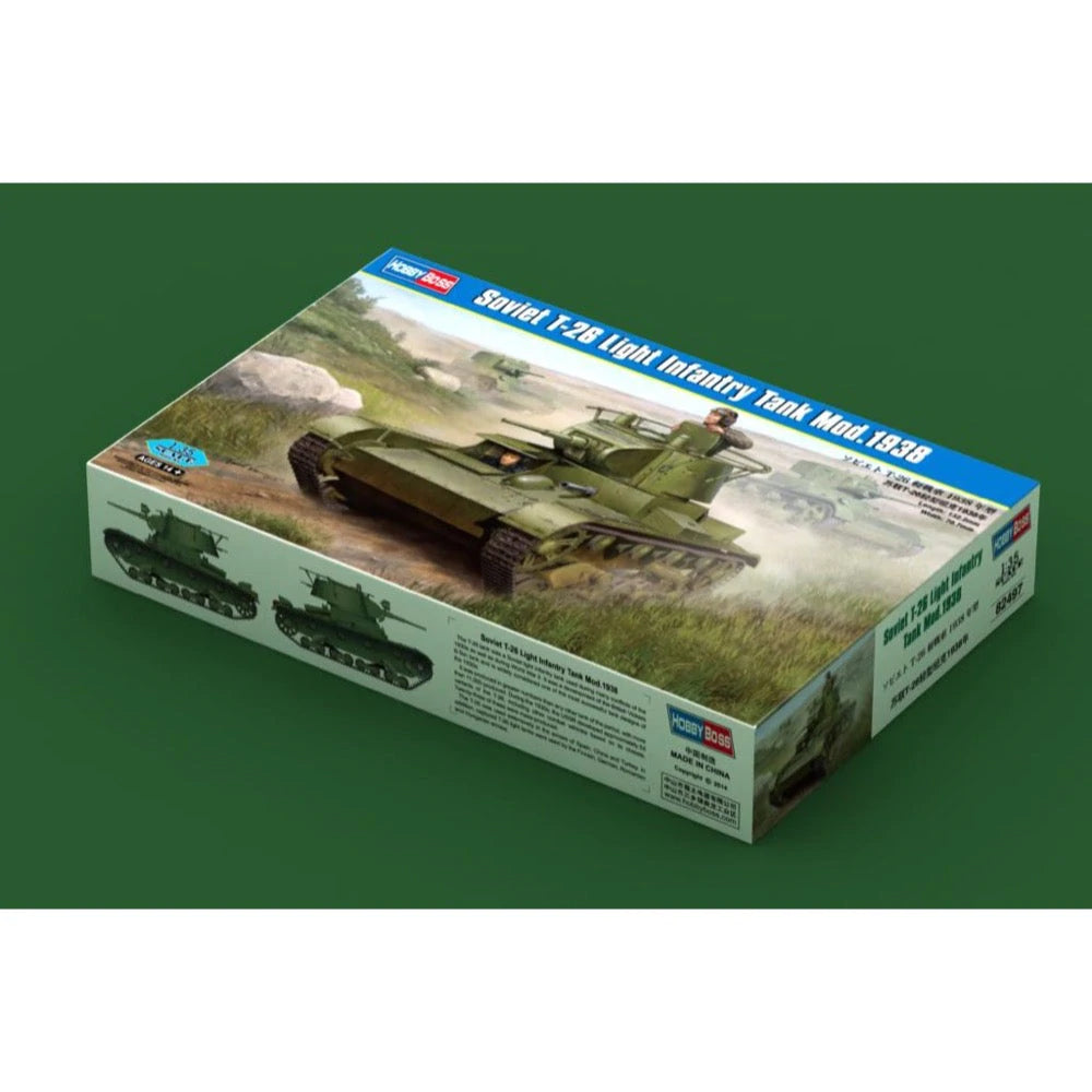 HobbyBoss 1/35 Soviet T-26 Light Infantry Tank Mod.1938 Plastic Model Kit [82497] - Hobbytech Toys