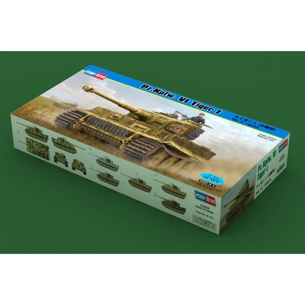 HobbyBoss 1/16 Pz.Kpfw. VI Tiger 1 Plastic Model Kit [82601] - Hobbytech Toys