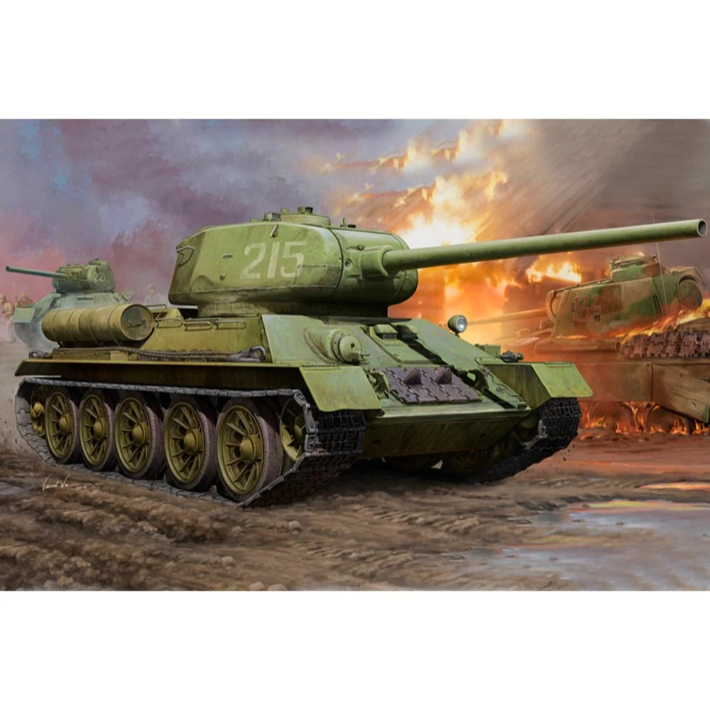 HobbyBoss 1/16 WWII Soviet T34/85 Plastic Model Kit [82602] - Hobbytech Toys