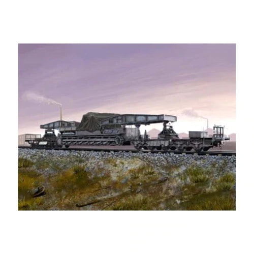 HobbyBoss 1/72 German Rail Transporter for Karl-Geraet Plastic Model Kit [82906] - Hobbytech Toys