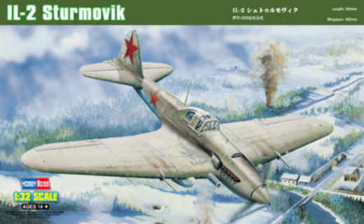 HobbyBoss 1/32 IL-2 Ground attack aircraft Plastic Model Kit [83201] - Hobbytech Toys