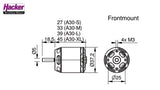 Hacker A30-10 L V4 kv1185 Brushless Motor* Hacker Motors RC PLANES - PARTS