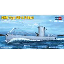 HobbyBoss 1/350 DKM Navy Type VII-A U-Boat Plastic Model Kit [83503] - Hobbytech Toys