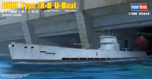 HobbyBoss 1/350 DKM Type lX-B U-Boat Plastic Model Kit [83507] - Hobbytech Toys