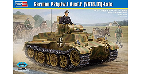 HobbyBoss 1/35 German Pzkpfw.I Ausf.F (VK1801)-Late Plastic Model Kit [83805] - Hobbytech Toys