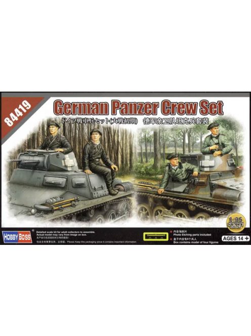 HobbyBoss 1/35 German Panzer Crew Set Plastic Model Kit [84419] - Hobbytech Toys