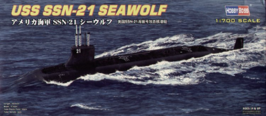 HobbyBoss 1/700 SSN-21 SEAWOLF ATTACK SUBMARINE Plastic Model Kit [87003] - Hobbytech Toys