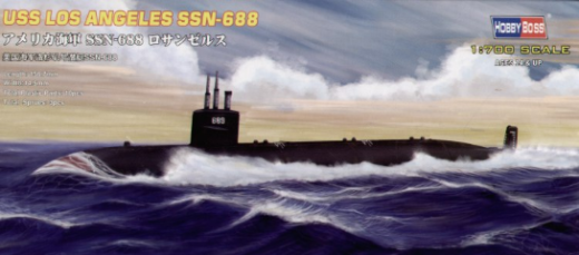 HobbyBoss 1/700 Los Angeles submarine SSN-688 Plastic Model Kit [87014] - Hobbytech Toys