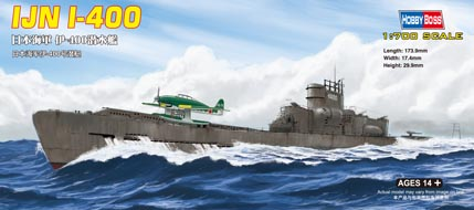 HobbyBoss 1/700 I-400 class Submarine Plastic Model Kit [87017] - Hobbytech Toys