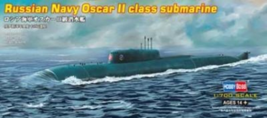 HobbyBoss 1/700 Russian Navy Oscar II class submarine Plastic Model Kit [87021] - Hobbytech Toys