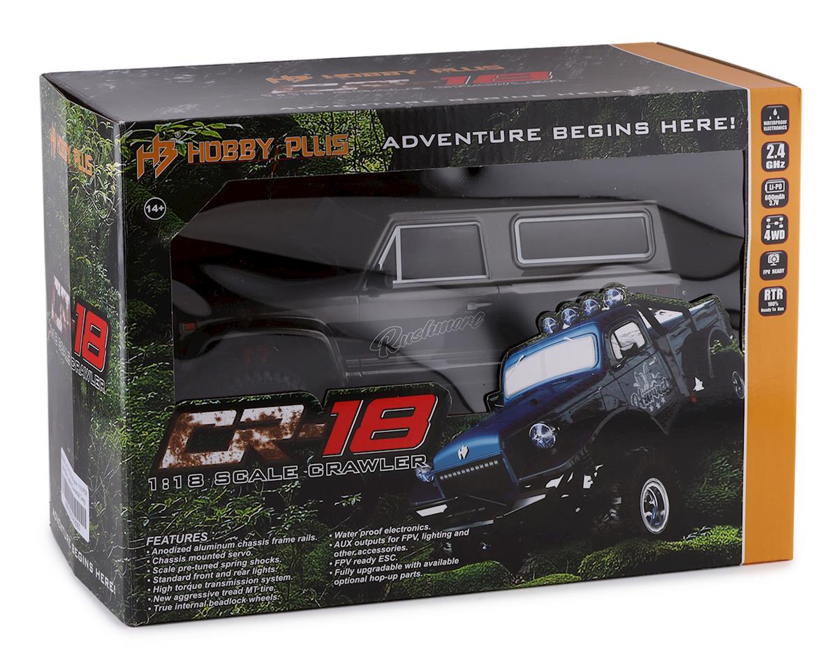 Hobby Plus 240144 1/18 Rushmore RTR Scale Crawler (Dark Grey) - Hobbytech Toys