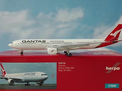 Herpa 1/500 A330-300 Qantas-2016 Colors Herpa DIE-CAST MODELS