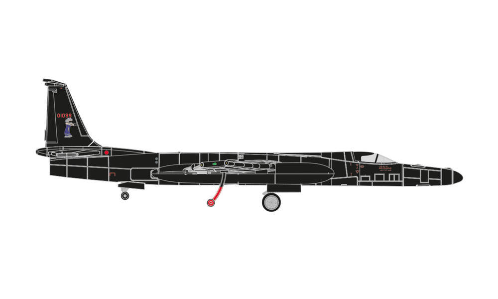 Herpa 1/200 U.S. Air Force Lockheed TR-1A Dragon Lady - 95th Recon SqnCalvin Herpa DIE-CAST MODELS