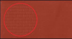 Heljan OO Plastic Building Sheets (Brick Large Red) (4-Pack) 24 x 11cm - Hobbytech Toys