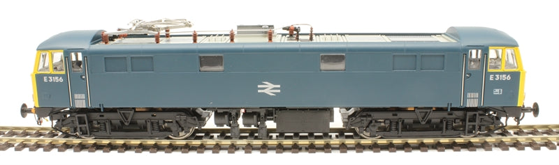 Heljan OO BR Rail Blue E3156 With Double Arrow Logo And Full Yellow Ends 21-Pin DCC Ready - Hobbytech Toys