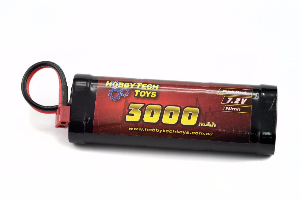 Hobbytech 3000mah 7.2v Nimh Stick Battery Pack - Deans Hobbytech BATTERIES & CHARGERS