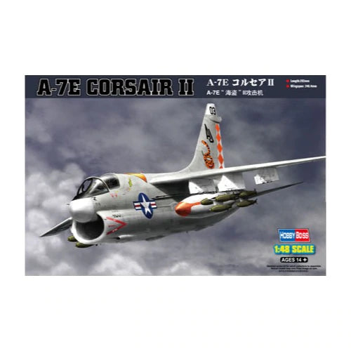 HobbyBoss 1/48 A-7E Corsair II Plastic Model Kit [80345] - Hobbytech Toys