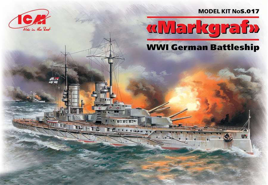 ICM 1/700 Markgraf Battleship ICM PLASTIC MODELS
