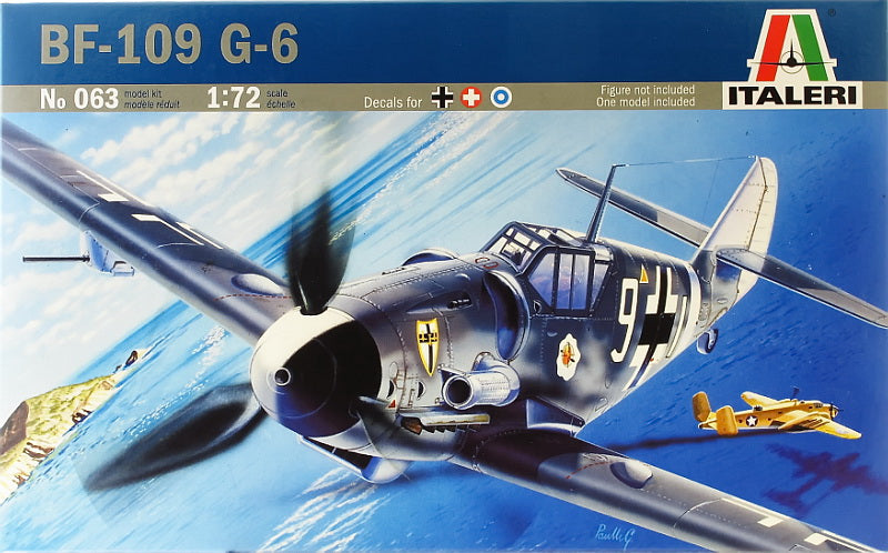 Italeri 1/72 Bf109G6 Messerschmitt Italeri PLASTIC MODELS