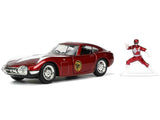 Jada 1/32 Red Ranger W/1967 Toyota 2000GT Movie Car - Hobbytech Toys