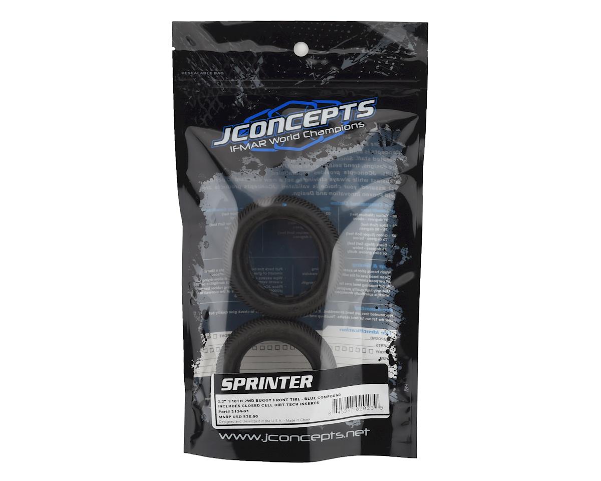 Jconcepts 3134-01 Sprinter 2.2 -Blue Compound (Fits 2.2 In 1/10Th 2wd Buggy Front Wheel) (2) - Hobbytech Toys