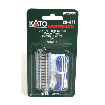 Kato Unitrack N 62mm 2-7/16in Straight Feeder Kato TRAINS - N SCALE