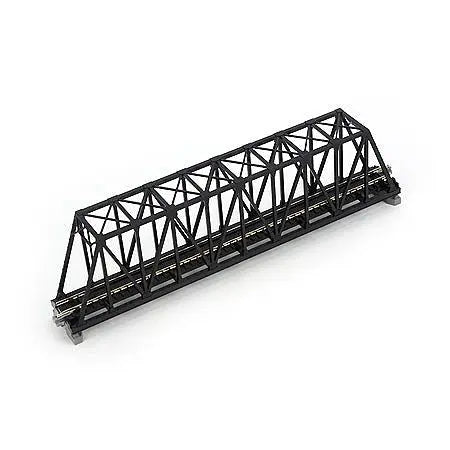 Kato N 248mm 9-3/4in Truss Bridge Black Kato TRAINS - N SCALE