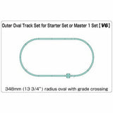 Kato N V6 Outer Oval Track Set - Unitrack - Full Oval with 13-3/4" 348mm Radius Curves - Hobbytech Toys