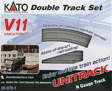 Kato Unitrack N V11 Double Track Set Kato TRAINS - N SCALE