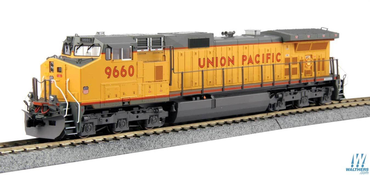 Kato HO GE C44-9W - DCC - Union Pacific 9660 (Armour Yellow, gray, red) Kato TRAINS - HO/OO SCALE