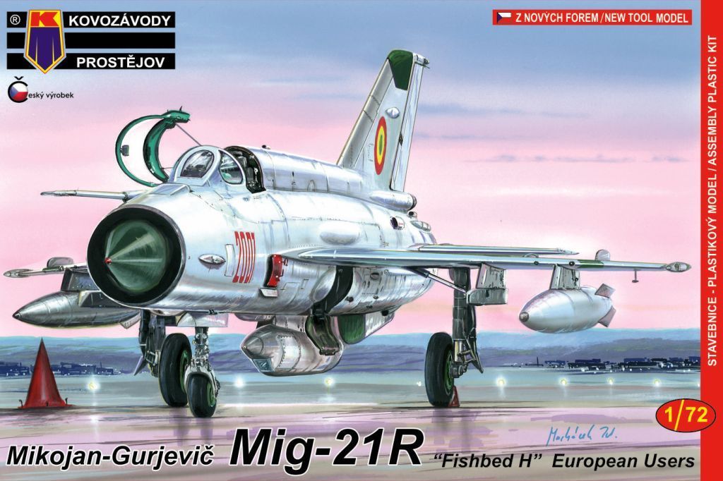 Kovozavody KPM0086 1/72 MiG-21R Fishbed H European Users Plastic Model Kit Kovozavody PLASTIC MODELS