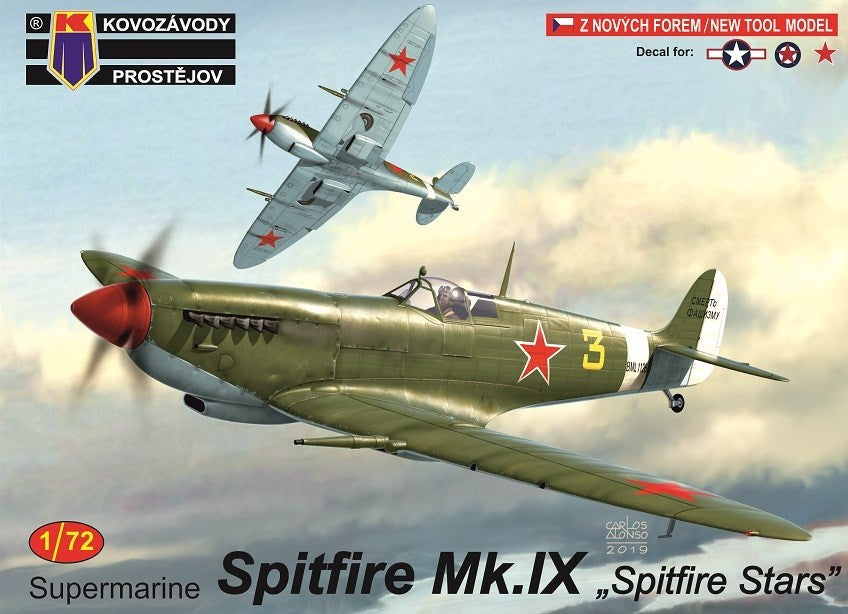 Kovozavody KPM0167 1/72 Spitfire Mk.IX Spitfire Stars Plastic Model Kit Kovozavody PLASTIC MODELS