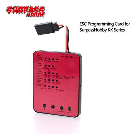 Surpass Hobby Rocket LED Program Card (Red) Surpass Hobby RC CARS - PARTS