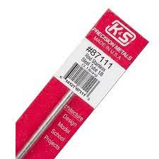 KS Metals 87111 Stainless Steel Tube 1/8 x 12inch (1pc) K and S Metals SUPPLIES