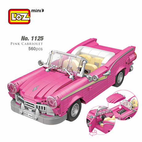 LOZ 1125 Mini Model Pink Cabriolet Loz TOY SECTION