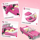 LOZ 1125 Mini Model Pink Cabriolet Loz TOY SECTION