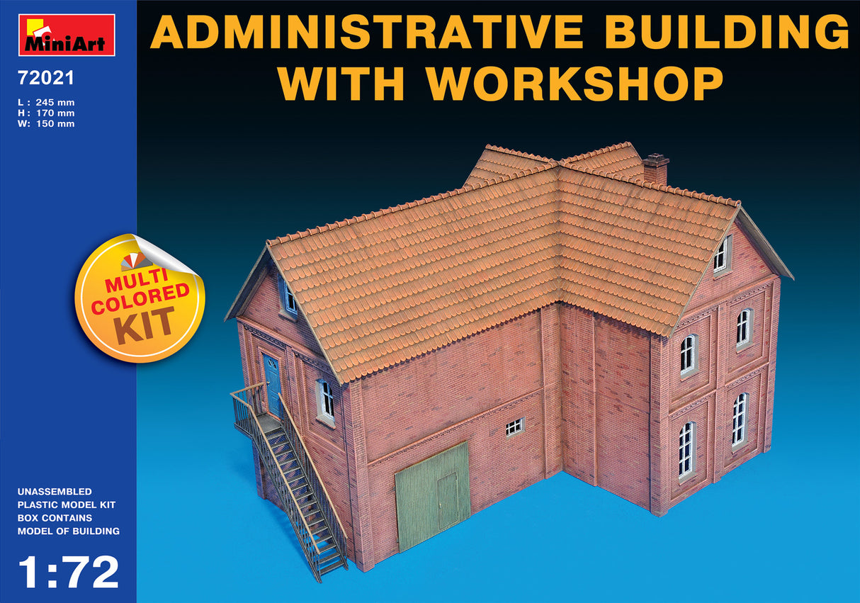 Miniart 72021 1/72 Administrative Building with Workshop Miniart PLASTIC MODELS