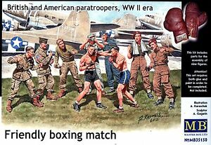 Master Box 35150 1/35 Friendly boxing match British and American Paratroopers WWII Era Master Box Ltd PLASTIC MODELS