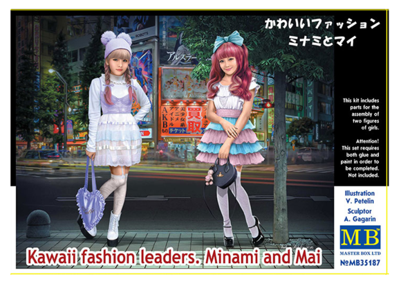 Master Box 35187 1/35 Kawaii Fashion Leaders Minami and Mai Master Box Ltd PLASTIC MODELS
