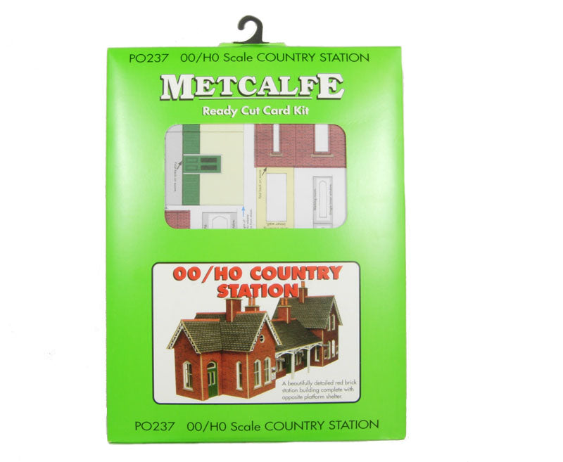 Metcalfe PO237 HO/OO Red Brick Country Station Kit Metcalfe TRAINS - HO/OO SCALE
