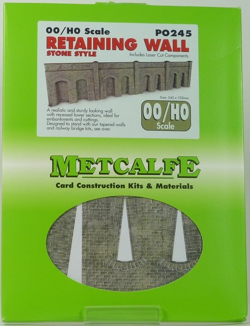 Metcalfe PO245 HO/OO Retaining Wall Stone Style Metcalfe TRAINS - HO/OO SCALE