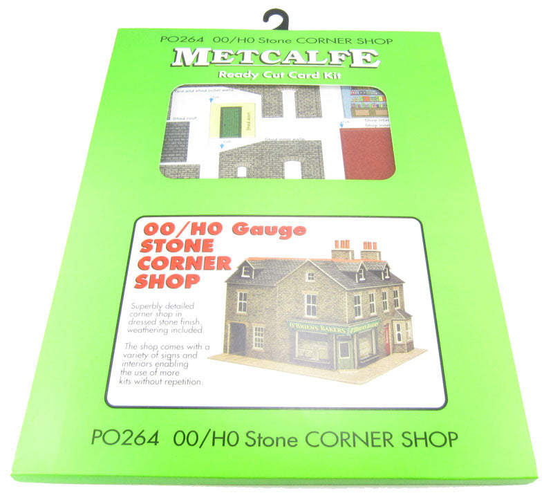 Metcalfe PO264 OO/HO Stone Built Corner Shop Kit Metcalfe TRAINS - HO/OO SCALE